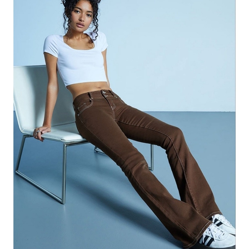 RSQ Low Rise Bootcut Jeans Brown